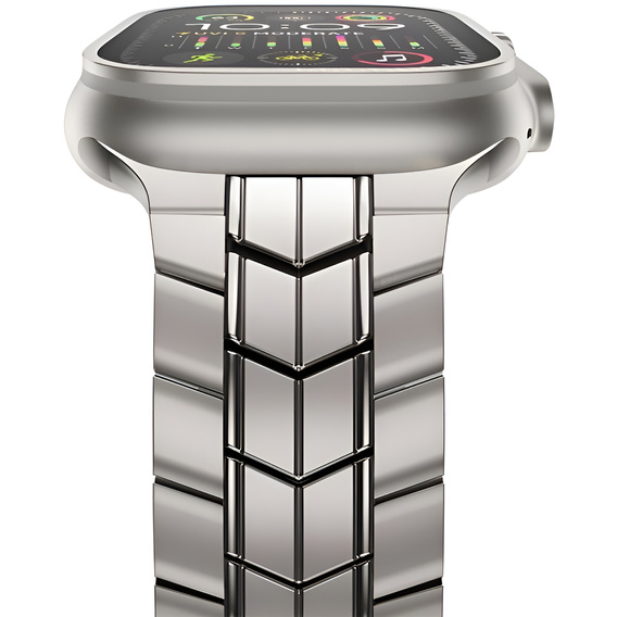 Гривна за Apple Watch 1/2/3/4/5/6/7/8/9/SE/ULTRA/ULTRA 2 42/44/45/49MM, титан