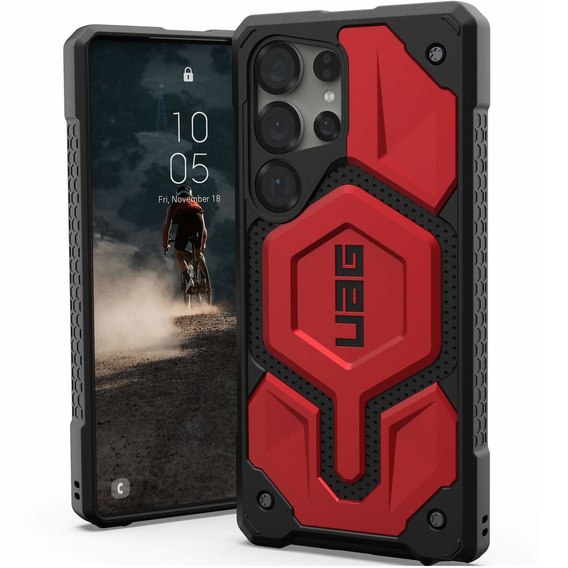 Калъф Urban Armor Gear за Samsung Galaxy S25 Ultra, Monarch Pro MagSafe, червен