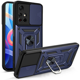 Брониран калъф за Xiaomi Poco M4 Pro 5G / Redmi Note 11S 5G, CamShield Slide, син