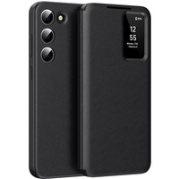 Флип калъф за Samsung Galaxy S23+ Plus, Smart View Wallet, черен