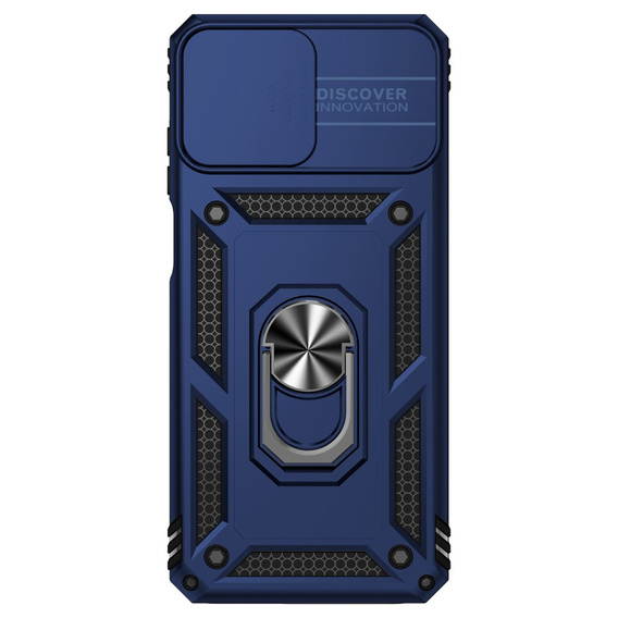 Брониран калъф за Motorola Moto G32, CamShield Slide, син