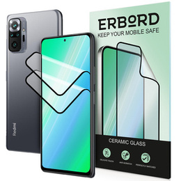 2x керамично хибридно стъкло ERBORD за Xiaomi Redmi Note 10 5G / Poco M3 Pro 5G