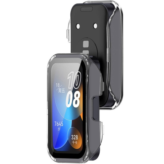 2w1 Etui + Szkło do Huawei Honor Band 6 / 7, Różowe