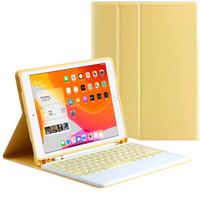 Калъф + клавиатура iPad 10.2 2019 / 2020 / 2021, жълт