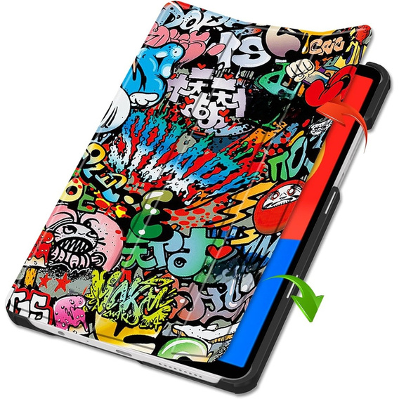 Калъф за Xiaomi Redmi Pad SE 8.7, Smartcase, graffiti