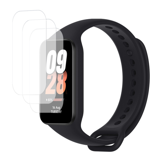 3x ERBORD Хидрогел фолио за Xiaomi Smart Mi Band 8 Active