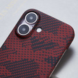 Калъфът iPhone 16 Plus, Aramid Fiber MagSafe, червен