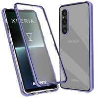 Калъфът за Sony Xperia 1 V, Magnetic Dual Glass, лилав