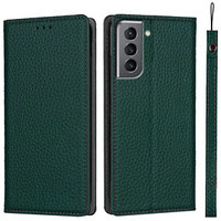 Кожен калъф за Samsung Galaxy S22 Plus, ERBORD Grain Leather, зелен