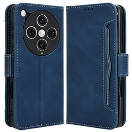 Калъф с капак за Oppo Find X8 Pro, Card Slot, тъмносин