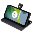 Калъф с капак за Motorola Moto G84 5G, Wallet Zipper Pocket, черен