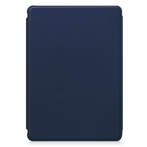 Калъф с клавиатура за iPad Pro 11" 2024 (5 gen.), Rotary 360° Leather, тъмносин