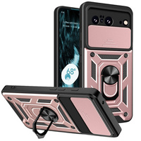 Брониран калъф за Google Pixel 8, CamShield Slide, розов rose gold