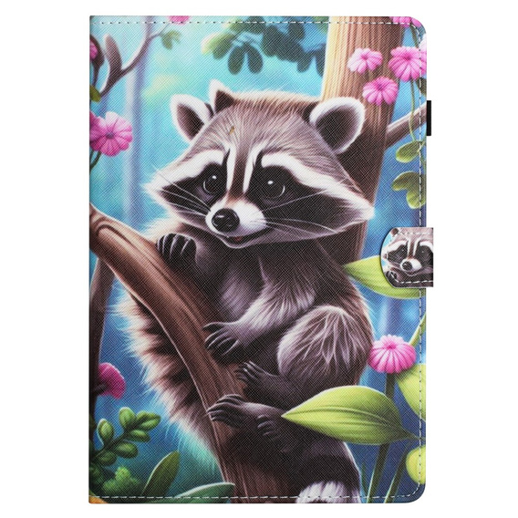 Калъф за Samsung Galaxy Tab S6 Lite 2022 / 2020, с капак, raccoon