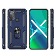 брониран калъф за Motorola Moto G50, Nox Case Ring, син