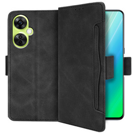 Калъф с капак за OnePlus Nord CE 3 Lite 5G, Card Slot, черен