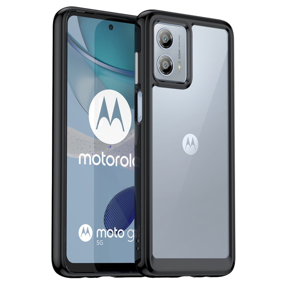 Калъфи за Motorola Moto G53 5G, Fusion Hybrid, прозрачен / черен