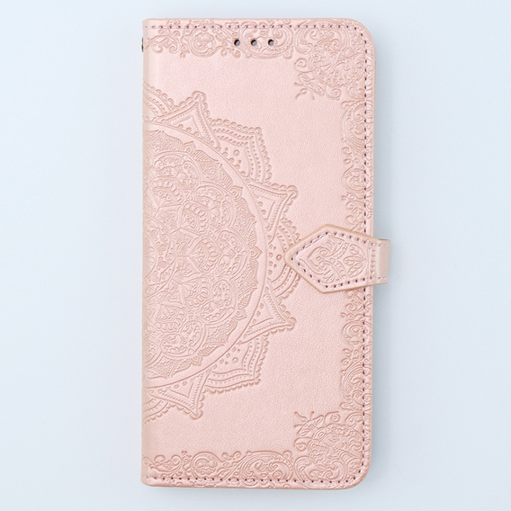 Калъф с капак за Xiaomi 13T / 13T Pro, Mandala, розов rose gold