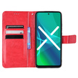 Калъф с капак за Realme GT Neo 3, Crazy Horse Wallet, червен