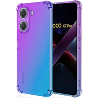 Калъфът Gradient Dropproof за Xiaomi Poco X7 Pro 5G, Лилаво / синьо