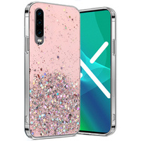 Калъфи за Huawei P30, Glittery, розов