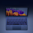 Калъф с клавиатура за Samsung Galaxy Tab S7 / S8, Dexnor Magnetic Keyboard Touchpad, син
