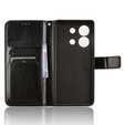 Калъф с капак за Infinix Zero 30 5G, Crazy Horse Wallet, черен