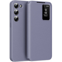 Флип калъф за Samsung Galaxy S23, Smart View Wallet, лилав