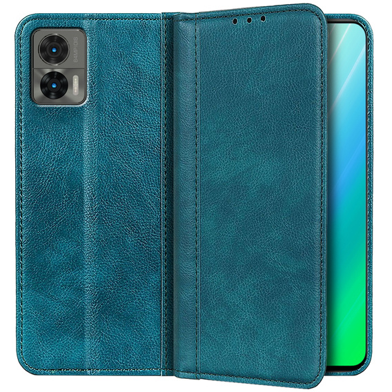 Калъфи за Motorola Edge 30 Neo, Wallet Litchi Leather, зелен