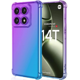 Калъфът Gradient Dropproof за Xiaomi 14T, Лилаво / синьо