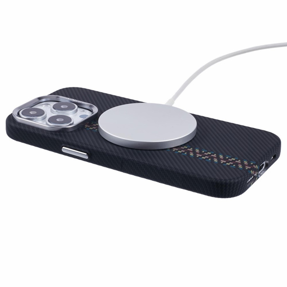 Калъфът за iPhone 14 Pro Max, Carbon Fiber MagSafe, черен