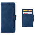 Калъф с капак за Realme GT 6 / 6T, Card Slot, тъмносин