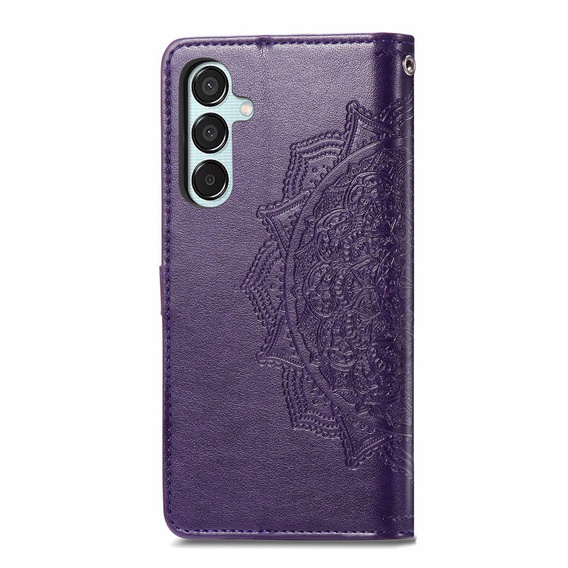 Калъф с капак за Samsung Galaxy M35, Mandala, лилав