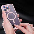 Калъф за iPhone 15 Pro Max, ERBORD Impact Guard, MagSafe, розов