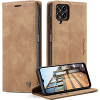 CASEME калъф за Samsung Galaxy M33 5G, Leather Wallet Case, кафяв