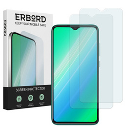 2x Закалено стъкло за Xiaomi Redmi Note 8 Pro, ERBORD 9H Hard Glass на екрана