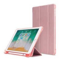 Калъф за iPad 9.7 2018 / 2017/ Air / Air 2, Smartcase с място за стилус, розов rose gold