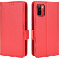 Калъф с капак за Ulefone Note 12P, Wallet Litchi Magnet, червен