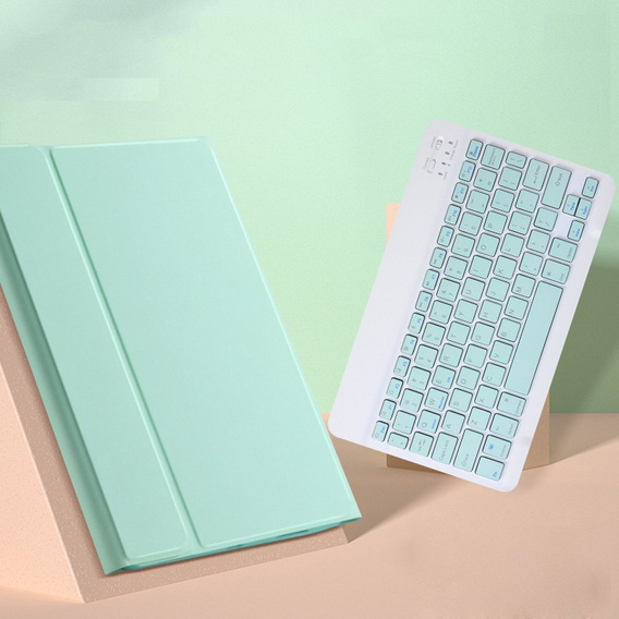 Калъф + клавиатура iPad 7/8/9 10.2 2021 / 2020 / 2019, Pen Slot, зелен