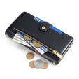 Калъф с капак за Motorola Moto G84 5G, Wallet Zipper Pocket, черен