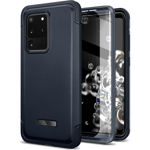 Калъфи за Samsung Galaxy S20 Ultra, Suritch Basic (Two Frames), тъмносин