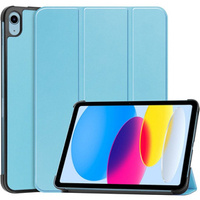 Калъф за iPad 10.9 2022 10 Gen, Smartcase с място за стилус, син