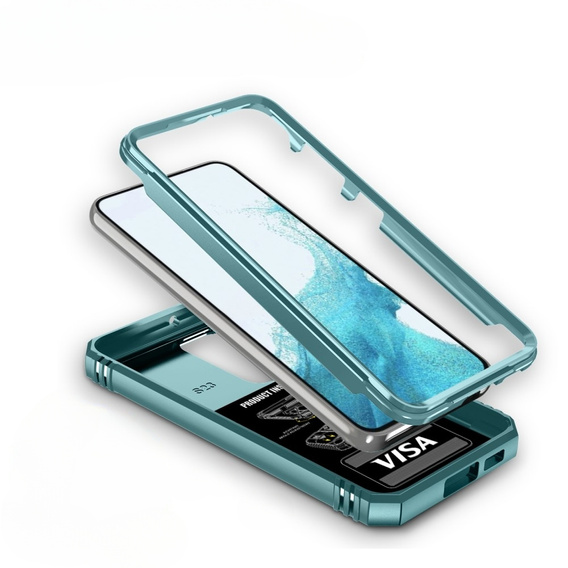 Брониран калъф за Samsung Galaxy S23, CamShield Slide, зелен