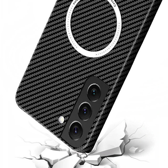 Калъфи за Samsung Galaxy S23, Magsafe Slim Carbon, черен