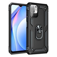 брониран калъф за Xiaomi Redmi Note 10 5G, Nox Case Ring, черен