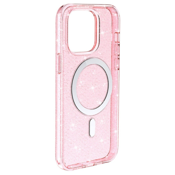 Калъфи за iPhone 14 Pro, Dropproof MagSafe Glitter, розов