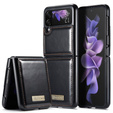 CASEME калъф за Samsung Galaxy Z Flip 3, Waxy Textured, черен