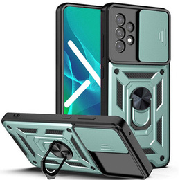 Брониран калъф за Samsung Galaxy A33 5G, CamShield Slide, зелен