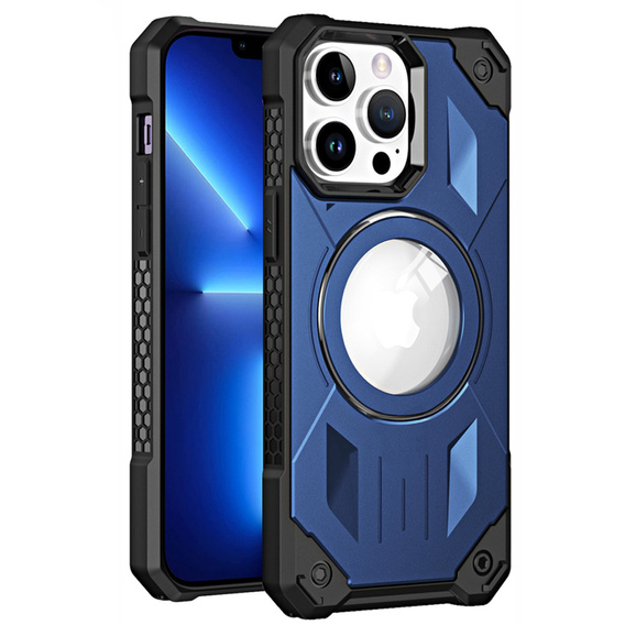 Калъф за iPhone 14 Pro, Heavy Duty, за MagSafe, тъмносин