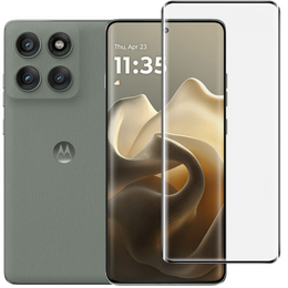 3D закалено стъкло за Motorola Edge 60 Pro, черна рамка